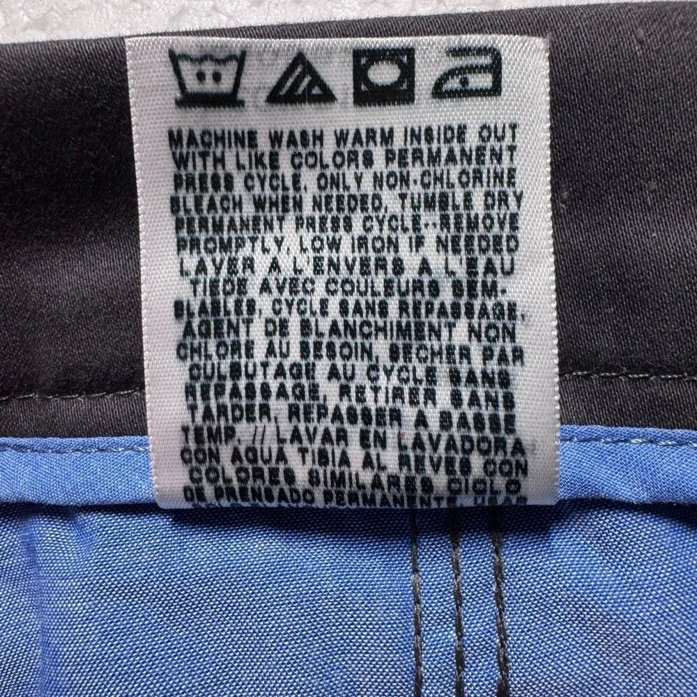 Wrangler Wrinkle Resistant Chinos Mens 38x32 Dark Grey Charcoal Pants‎